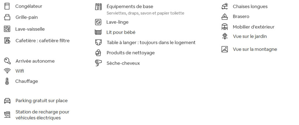 Services Location gîte Cal Jepe